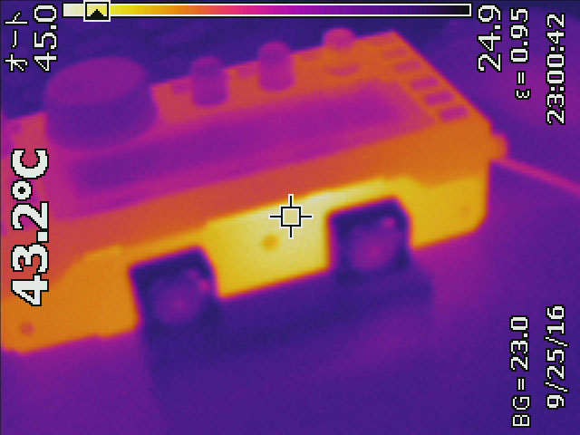 Elecraft KX3 RF15Wout with Cooling Fan Thermal Image