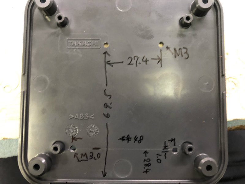 ArduinoUNO互換ボード取付穴位置