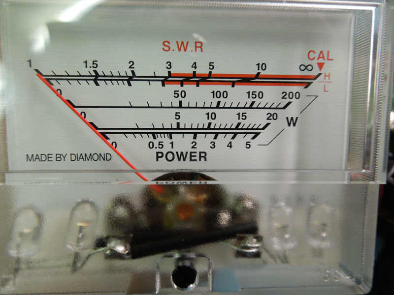 LEDに換装したSX-600メータ