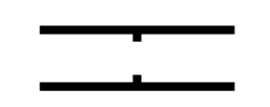 外径18mmの塩ビパイプ継手断面模式図でパイプ内部の中央にストッパの突起があります