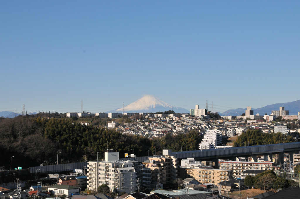 横浜から見た富士山