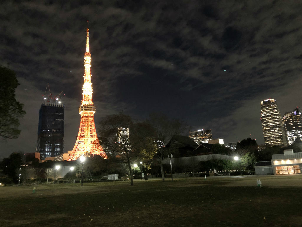 夜の芝公園